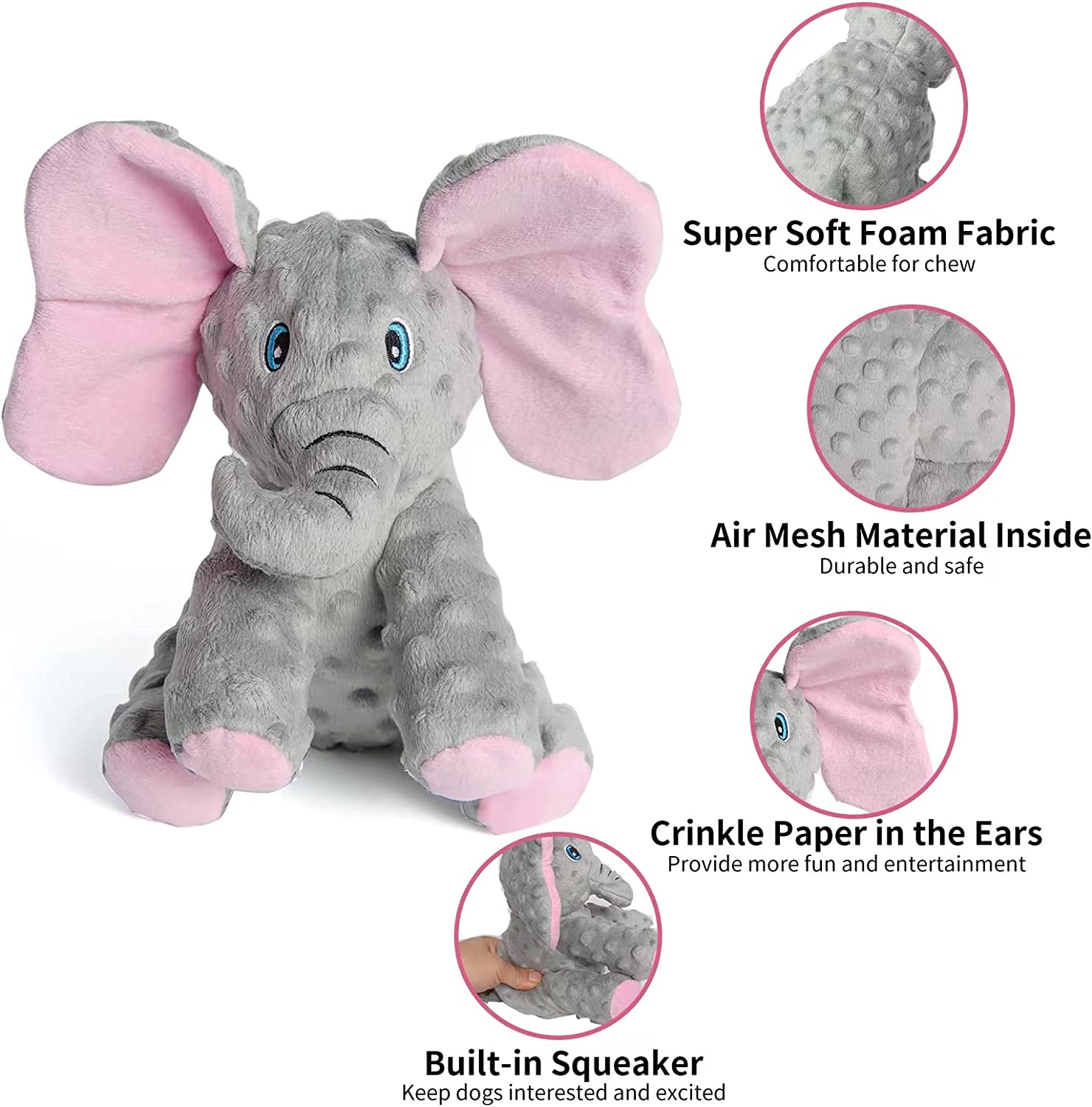 Elephant toy for store dogs